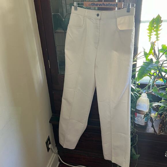 Vintage Koret City Blues Jeans Size 8 Women White Mom Jeans Bootcut High Rise - Picture 7 of 17